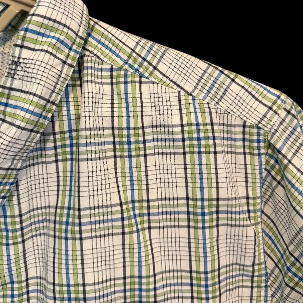 The North Face Mens Plaid Short Sleeve Button Down Hiking‎ Shirt XXL Fishing